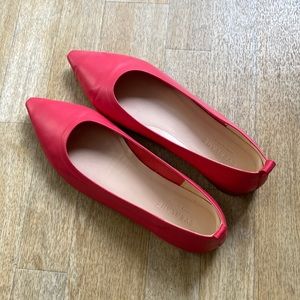Everlane pink leather flats, size 8.5